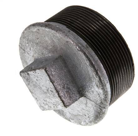 Plug R2 1/2'' Malleable cast iron with External Square 25bar (351.25psi)
