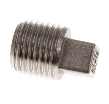 Plug R1/4'' Stainless steel with External Square 16bar (224.8psi) [5 Pieces]