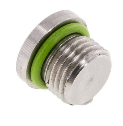 Plug UNF 1/2''-20 Stainless steel FKM with Internal Hex 630bar (8851.5psi)