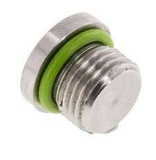 Plug UNF 1/2''-20 Stainless steel FKM with Internal Hex 630bar (8851.5psi)