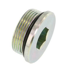 Plug UN 1-5/8''-12 Steel NBR with Internal Hex 250bar (3512.5psi)