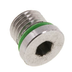 Plug UNF 7/16''-20 Stainless steel FKM with Internal Hex 630bar (8851.5psi)