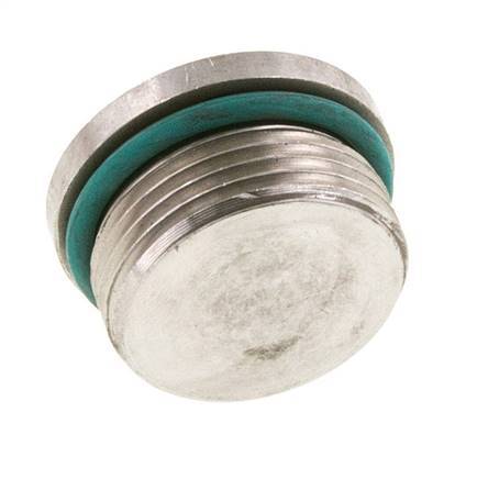 Plug UN 1-5/16''-12 Stainless steel FKM with Internal Hex 400bar (5620.0psi)
