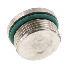 Plug UN 1-5/16''-12 Stainless steel FKM with Internal Hex 400bar (5620.0psi)
