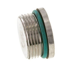 Plug UN 1-5/16''-12 Stainless steel FKM with Internal Hex 400bar (5620.0psi)