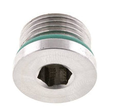 Plug UNF 3/4INCH-16 Stainless steel FKM with Internal Hex 630bar (8851.5psi)