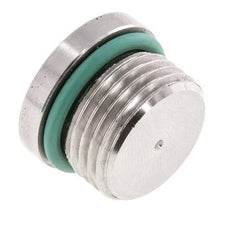Plug UNF 3/4INCH-16 Stainless steel FKM with Internal Hex 630bar (8851.5psi)