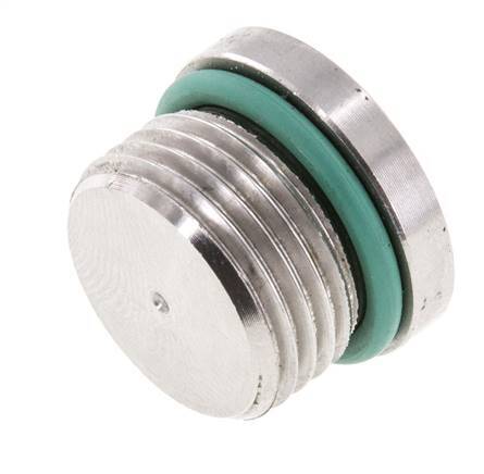 Plug UNF 3/4INCH-16 Stainless steel FKM with Internal Hex 630bar (8851.5psi)