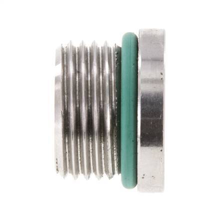 Plug UNF 3/4INCH-16 Stainless steel FKM with Internal Hex 630bar (8851.5psi)