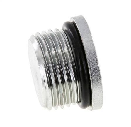 Plug UN 1-1/16''-12 Steel NBR with Internal Hex 400bar (5620.0psi)