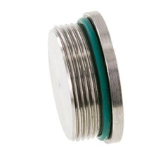 Plug UN 1-7/8''-12 Stainless steel FKM with Internal Hex 250bar (3512.5psi)