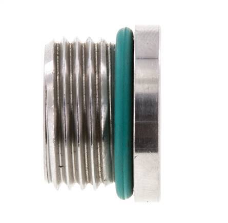 Plug UNF 7/8''-14 Stainless steel FKM with Internal Hex 630bar (8851.5psi)