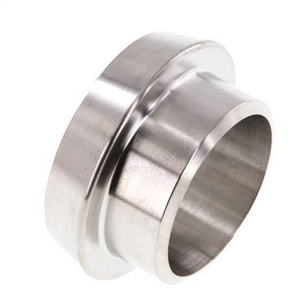 Sanitary (Dairy) Fitting 44mm Cone x 33.7mm Weld End Stainless Steel
