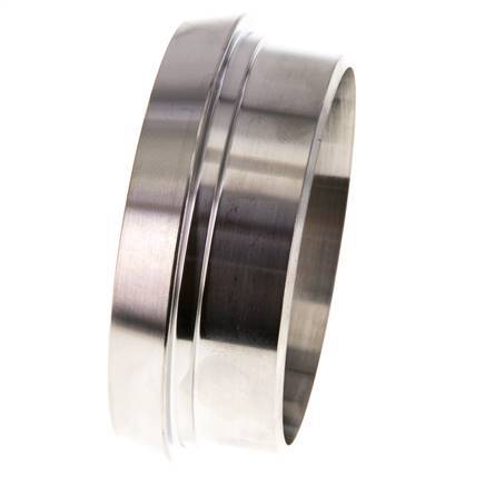 Sanitary (Dairy) Fitting 86mm Cone x 76.1mm Weld End Stainless Steel