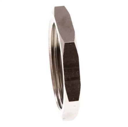 Lock Nut G1'' Nickel Plated Brass [2 Pieces]