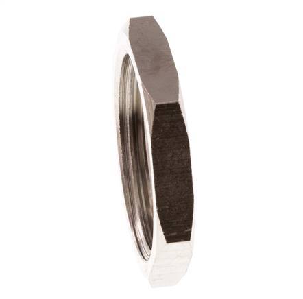 Lock Nut G1'' Nickel Plated Brass [2 Pieces]