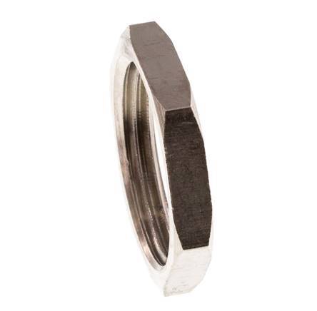 Lock Nut G3/4'' Nickel Plated Brass [5 Pieces]