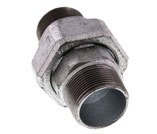 Union Straight Connector R1 1/2'' Cast Iron Flat Seal 25bar (351.25psi)