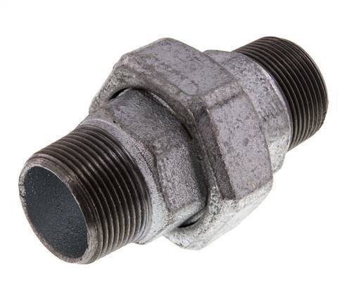 Union Straight Connector R1 1/4'' Cast Iron Flat Seal 25bar (351.25psi)