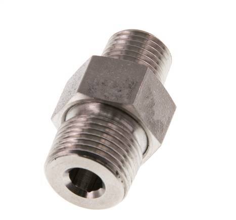 Double Nipple R1/4'' x R3/8'' Separable Stainless Steel Conical Seal 40bar (562.0psi)