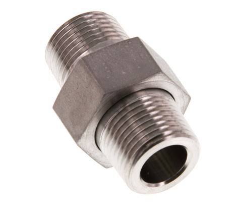 Double Nipple R3/8'' Separable Stainless Steel Conical Seal 40bar (562.0psi)