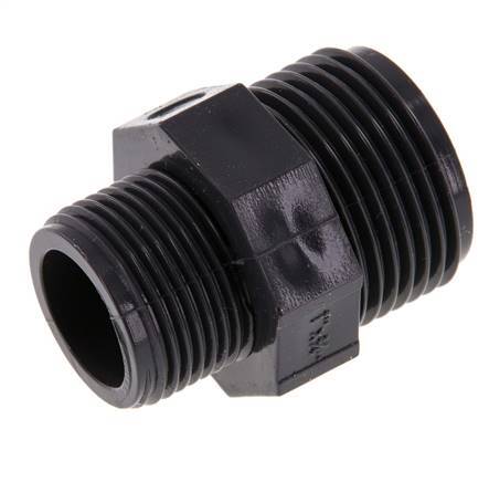Reducing Double Nipple G3/4'' x G1'' PVC-U 16bar (224.8psi) EN 1452-3 [2 Pieces]