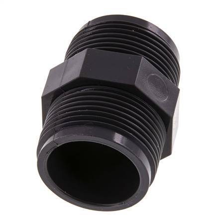 Reducing Double Nipple G1 1/4'' PVC-U 16bar (224.8psi) EN 1452-3 [2 Pieces]