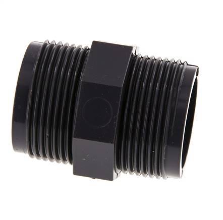 Reducing Double Nipple G1 1/4'' PVC-U 16bar (224.8psi) EN 1452-3 [2 Pieces]