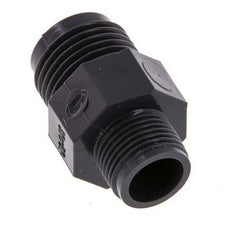 Reducing Double Nipple G3/8'' x G1/2'' PVC-U 16bar (224.8psi) EN 1452-3 [5 Pieces]