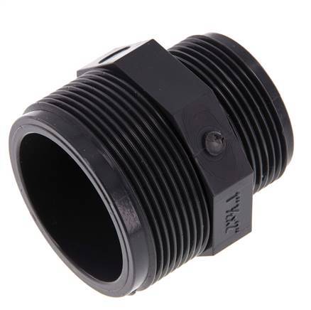 Reducing Double Nipple G1 1/2'' x G2'' PVC-U 16bar (224.8psi) EN 1452-3