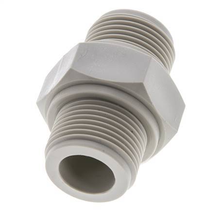 Double Nipple G3/4'' Polypropylene (pp) 10bar (140.5psi) FDA 36mm Hex