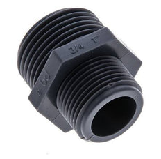 Reducing Double Nipple G3/4'' x G1'' Polypropylene (pp) 10bar (140.5psi) FDA 36mm Hex
