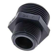 Reducing Double Nipple G3/4'' x G1'' Polypropylene (pp) 10bar (140.5psi) FDA 36mm Hex