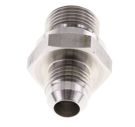 JIC Double Nipple G3/8'' x UNF 9/16''-18 Stainless Steel FKM 275bar (3863.75psi)