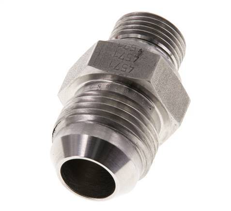 JIC Double Nipple G3/8'' x UNF 7/8''-14 Stainless Steel FKM 210bar (2950.5psi)