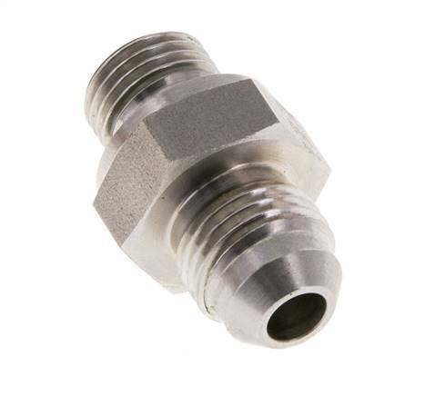 JIC Double Nipple G1/4'' x UNF 9/16''-18 Stainless Steel FKM 275bar (3863.75psi)