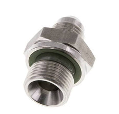 JIC Double Nipple G3/8'' x UNF 1/2''-20 Stainless Steel FKM 275bar (3863.75psi)