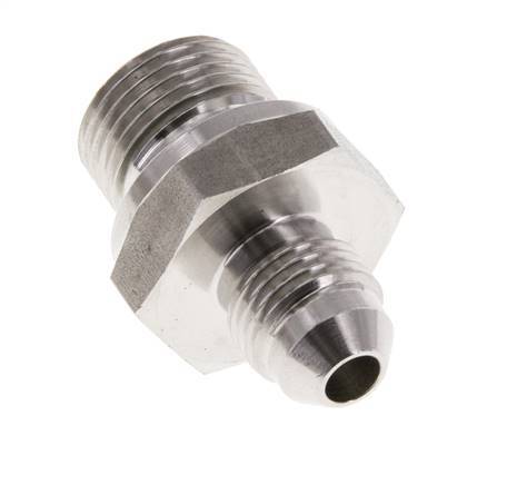 JIC Double Nipple G3/8'' x UNF 1/2''-20 Stainless Steel FKM 275bar (3863.75psi)