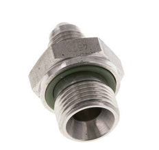JIC Double Nipple G3/8'' x UNF 7/16''-20 Stainless Steel FKM 310bar (4355.5psi)