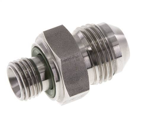 JIC Double Nipple G1/4'' x UNF 3/4''-16 Stainless Steel FKM 275bar (3863.75psi)