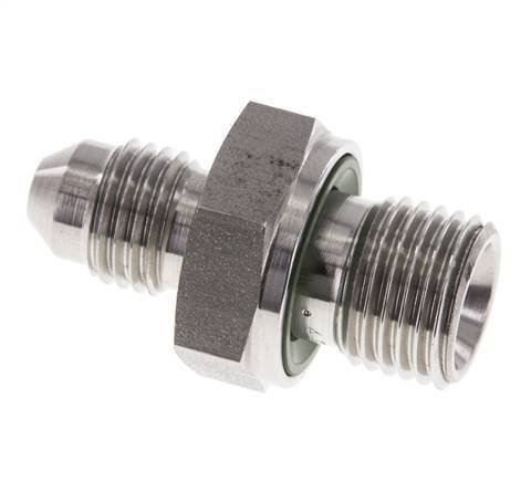 JIC Double Nipple G1/4'' x UNF 7/16''-20 Stainless Steel FKM 310bar (4355.5psi)