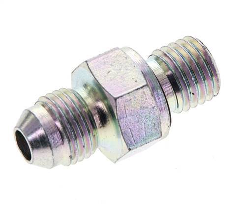 JIC Double Nipple M12 X 1.5 x UNF 1/2''-20 Steel NBR 275bar (3863.75psi)