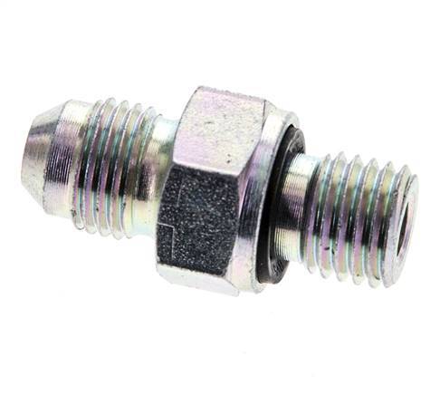 JIC Double Nipple M12 X 1.5 x UNF 1/2''-20 Steel NBR 275bar (3863.75psi)