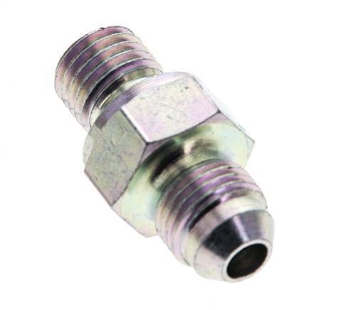 JIC Double Nipple M12 X 1.5 x UNF 1/2''-20 Steel NBR 275bar (3863.75psi)