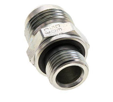 JIC Double Nipple M18 X 1.5 x UNF 7/8''-14 Steel NBR 210bar (2950.5psi)