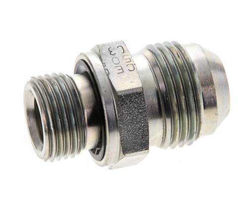 JIC Double Nipple M18 X 1.5 x UNF 7/8''-14 Steel NBR 210bar (2950.5psi)
