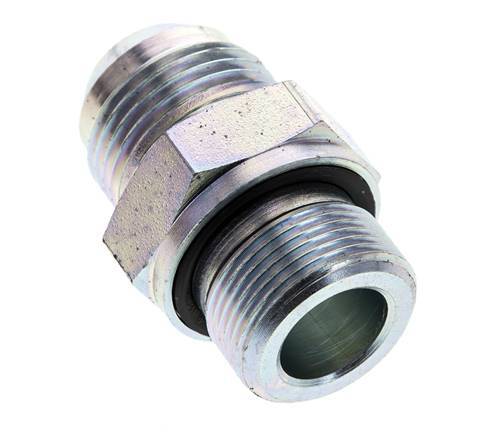 JIC Double Nipple M26 X 1.5 x UN 1-1/16''-12 Steel NBR 210bar (2950.5psi)