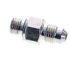 JIC Double Nipple M10 X 1 x UNF 7/16''-20 Steel NBR 310bar (4355.5psi)