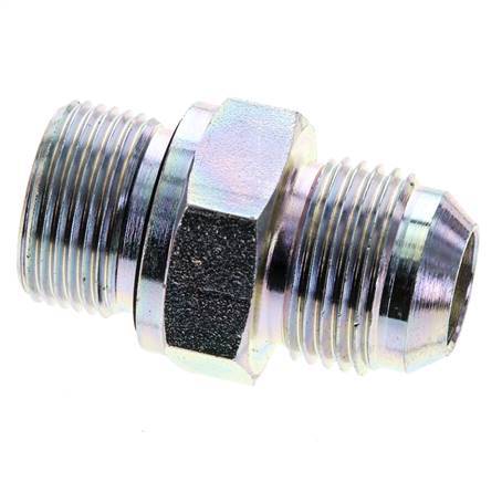 JIC Double Nipple M22 X 1.5 x UNF 7/8''-14 Steel NBR 210bar (2950.5psi)