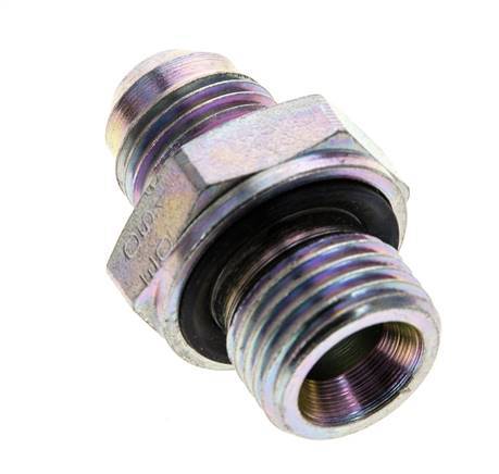JIC Double Nipple M16 X 1.5 x UNF 9/16''-18 Steel NBR 275bar (3863.75psi)